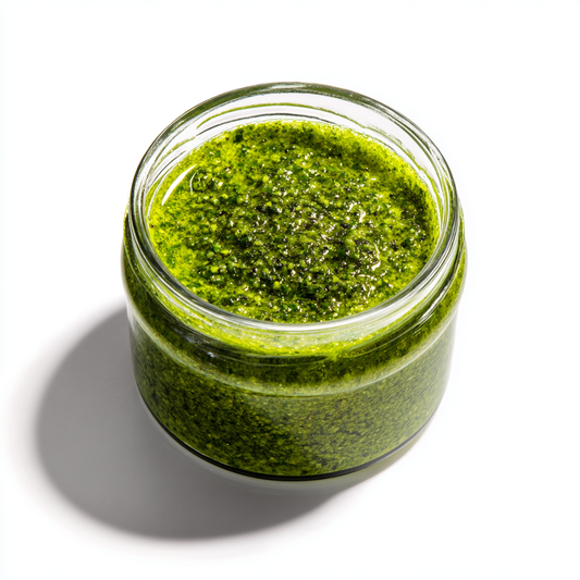 Arugula & Basil Pesto with Pistachios (Dairy-Free, Extra Virgin Olive Oil)